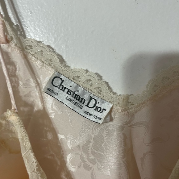 VINTAGE Christian Dior Nighttime Lacey Slip S/M - Picture 3 of 6